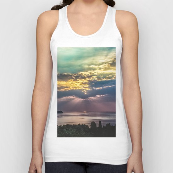 Cloudy sunrise Unisex Tank Top