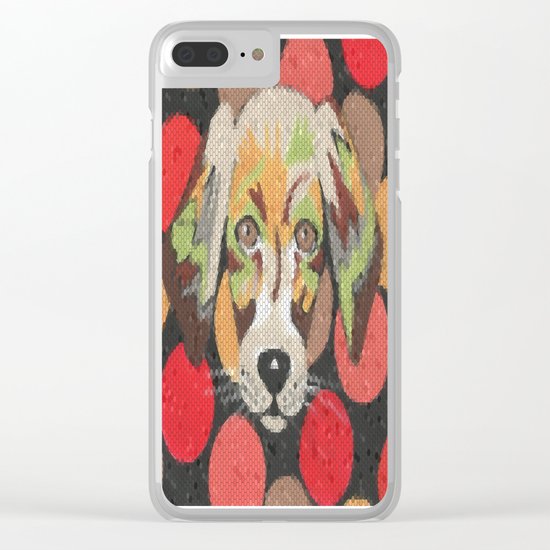 Puppy Love Clear iPhone Case