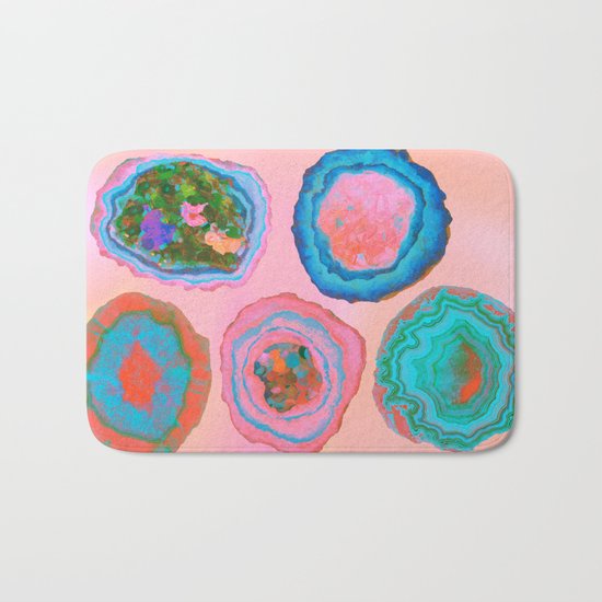Glowing Geo Bath Mat