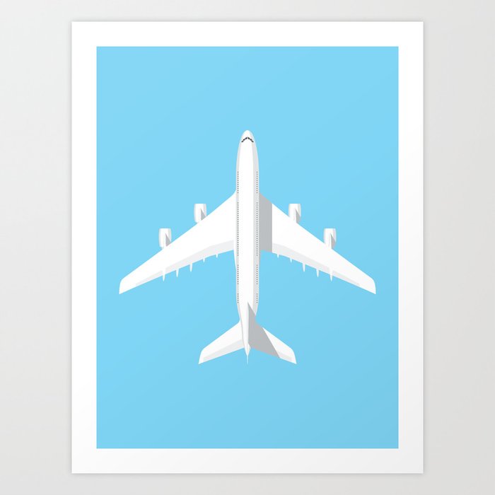 A380 Super Jumbo Jet Airliner - Sky Art Print
