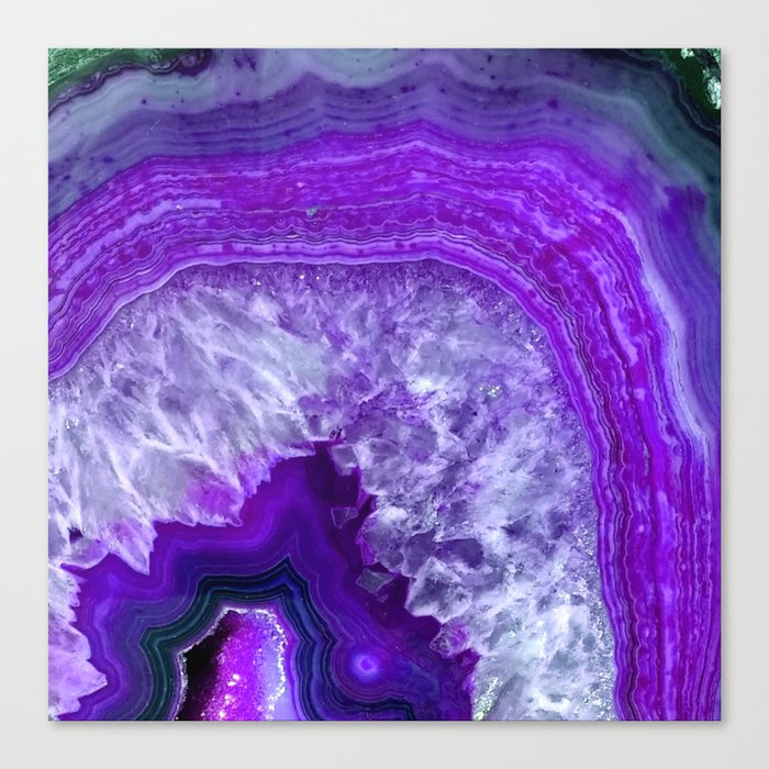 purple stone Canvas Print