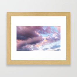 Pastel Clouds III Framed Art Print