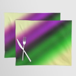 Yellow pink green abstract art Placemat