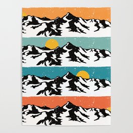 Rocky Mountain Sun Progression Poster