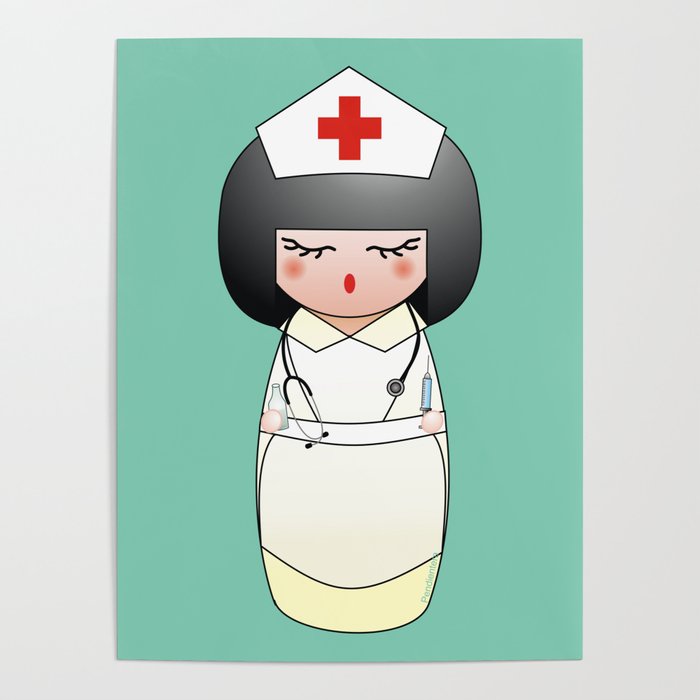 Kokeshi Nurse Poster