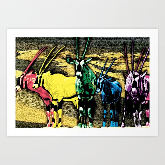 Gazelles Art Print