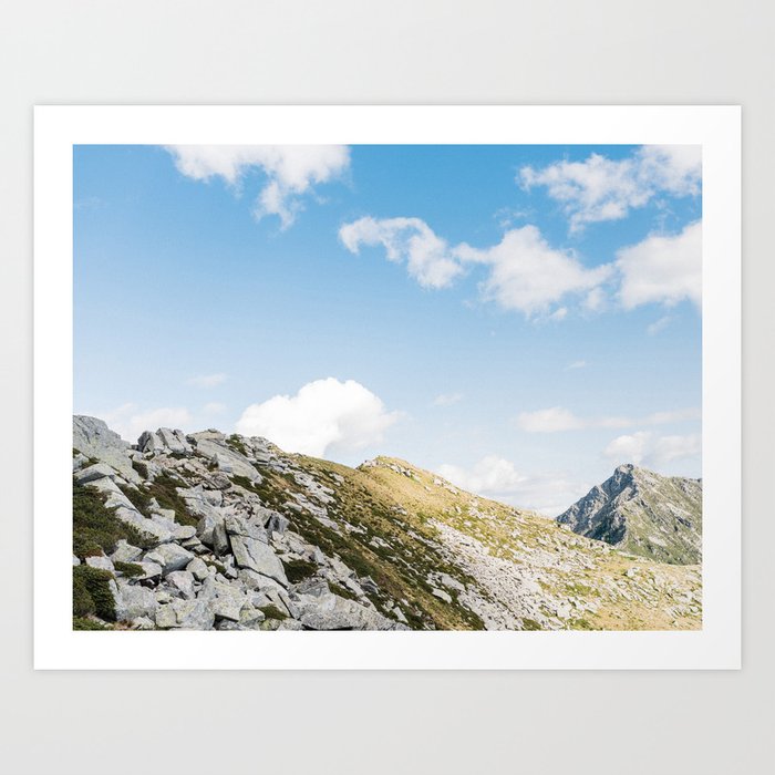 Calming mountain view | Swiss Alps, Europe travel photography Art Print