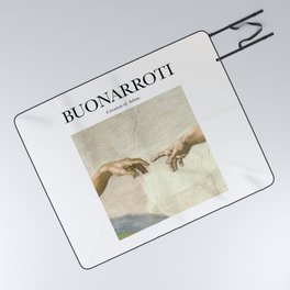 Buonarroti - Creation of Adam Picnic Blanket