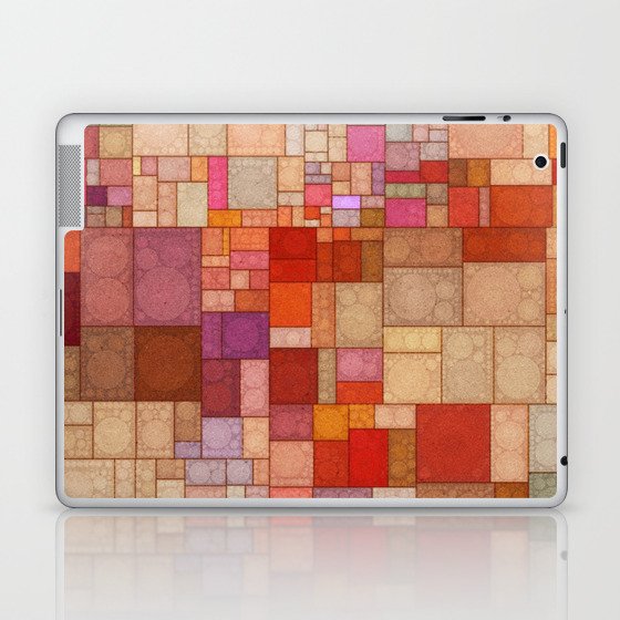 Rainbow Squares Laptop & iPad Skin