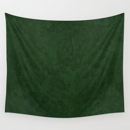 Marble Granite - Dark Emerald Green Wall Tapestry