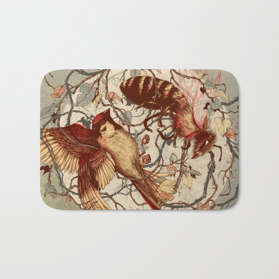 Honey & Sorrow (grey) Bath Mat