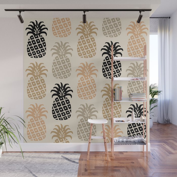 Society6 iPhone4/4S,5用 Pineapple Pattern Retro Mid Century Modern Pineapple Pattern 77 iPhone Case by