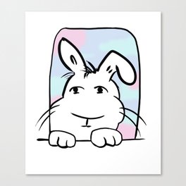 Bunny on a Lookout Canvas Print