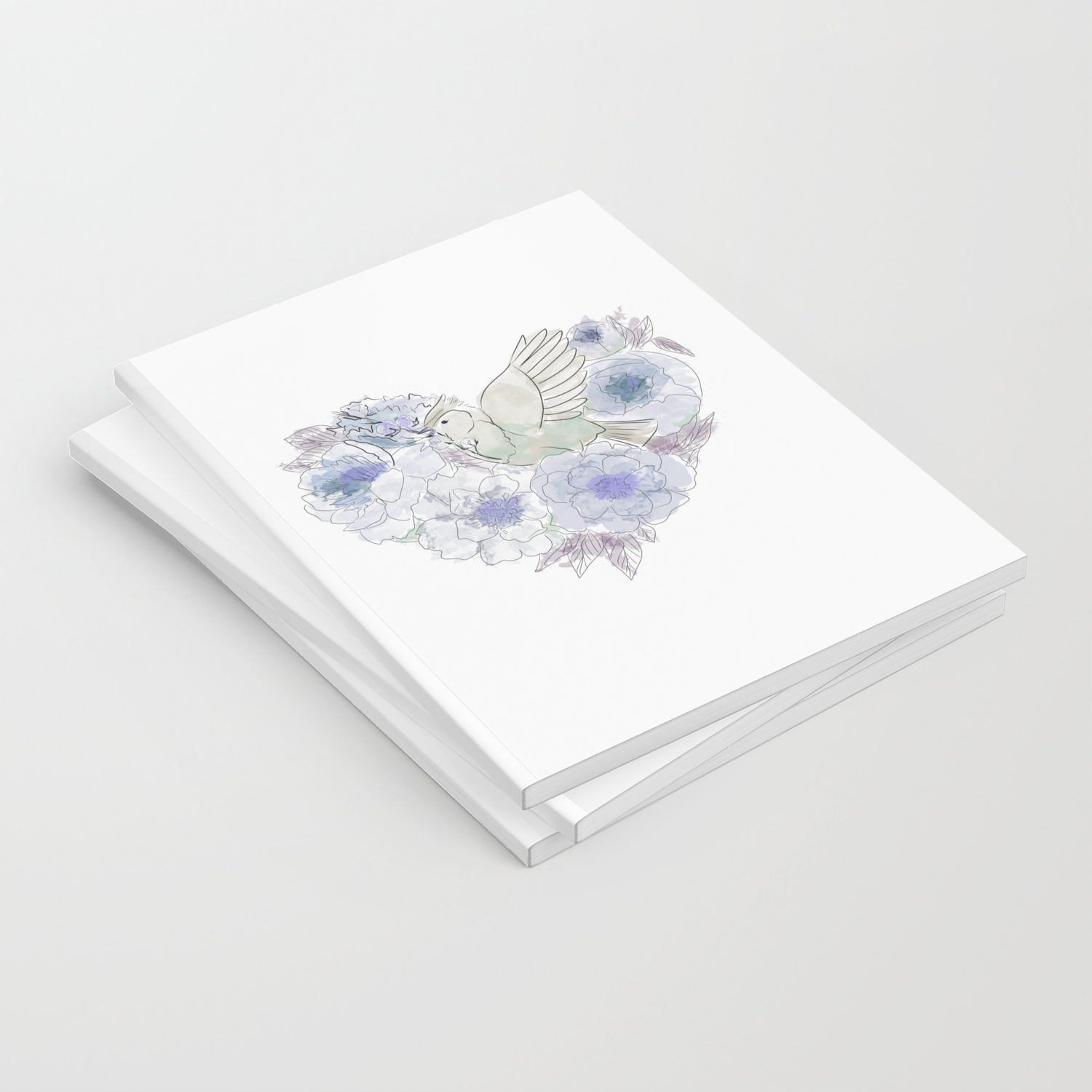Loose Bird Of Paradise Blue Paradisebirds Floral Graphicdesign