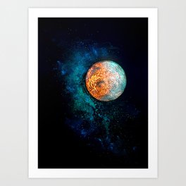 Mars and Luna Art Print