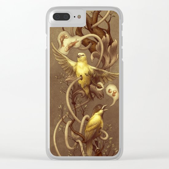 Goldfinch Clear iPhone Case