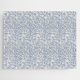 William Morris Willow Bough Blue Delft Porcelain Jigsaw Puzzle