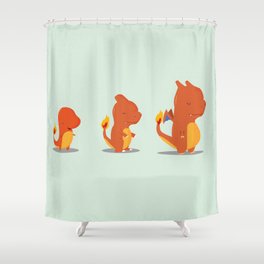 Evolution fire Shower Curtain