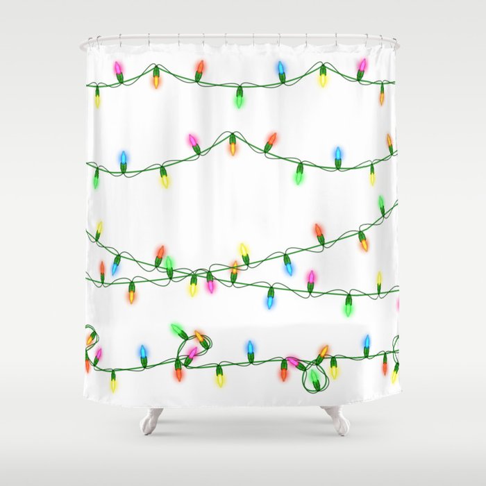 Christmas Lights Shower Curtain By Angelinna Society6