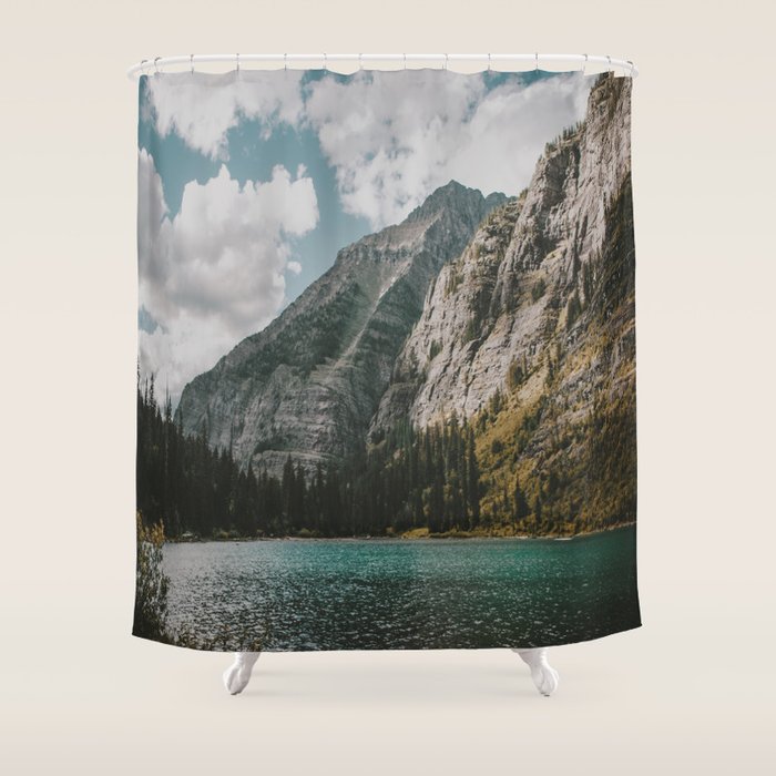 Rocky Mountains Shower Curtain by hannahkemp Society6