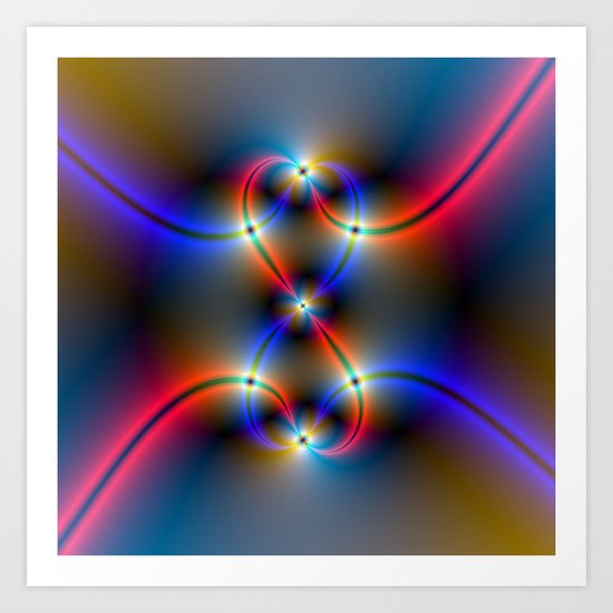 Infinite Neon Art Print