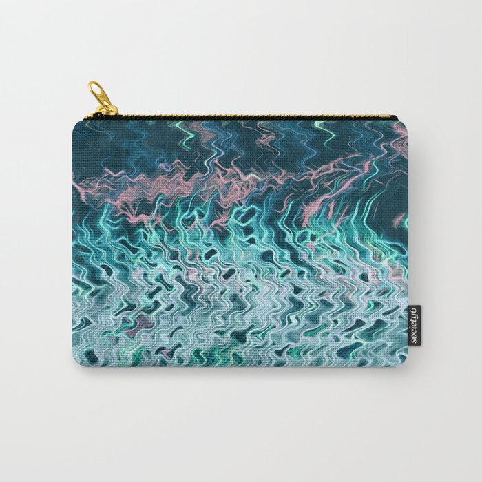 Beautiful Blue Abstraction In Motion Carry-All Pouch