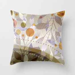 Magical leaves Throw Pillow