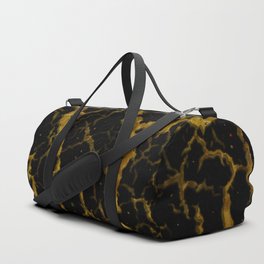 Cracked Space Lava - Glitter Orange Duffle Bag
