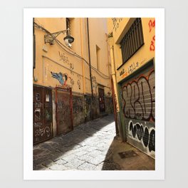 An Alley in Napoli Art Print