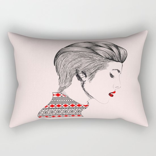 Red Beauty Rectangular Pillow