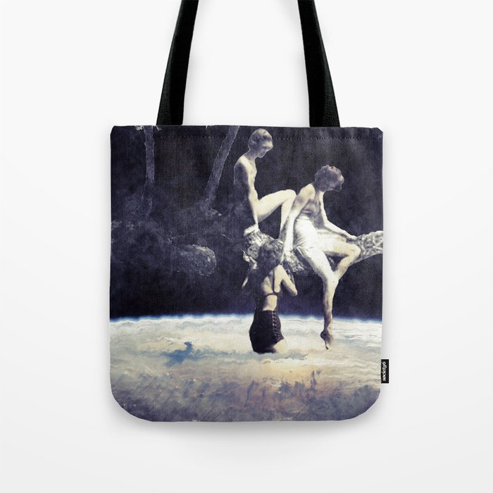 don't hesitate, it's nice up here Tote Bag