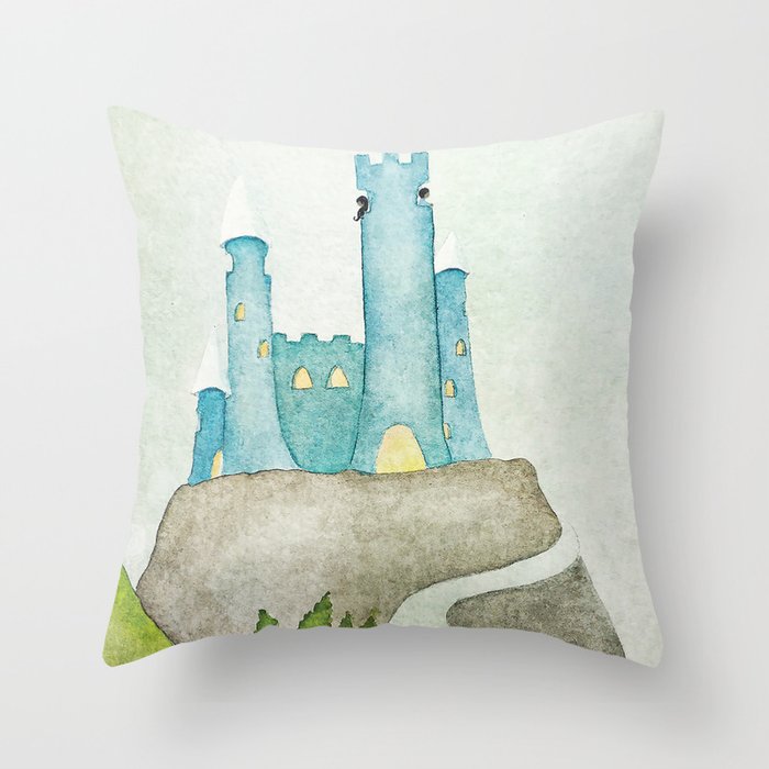 The castle Throw Pillow