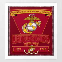 Marine corps Art Print