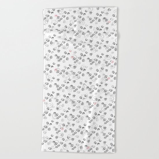White Night Beach Towel