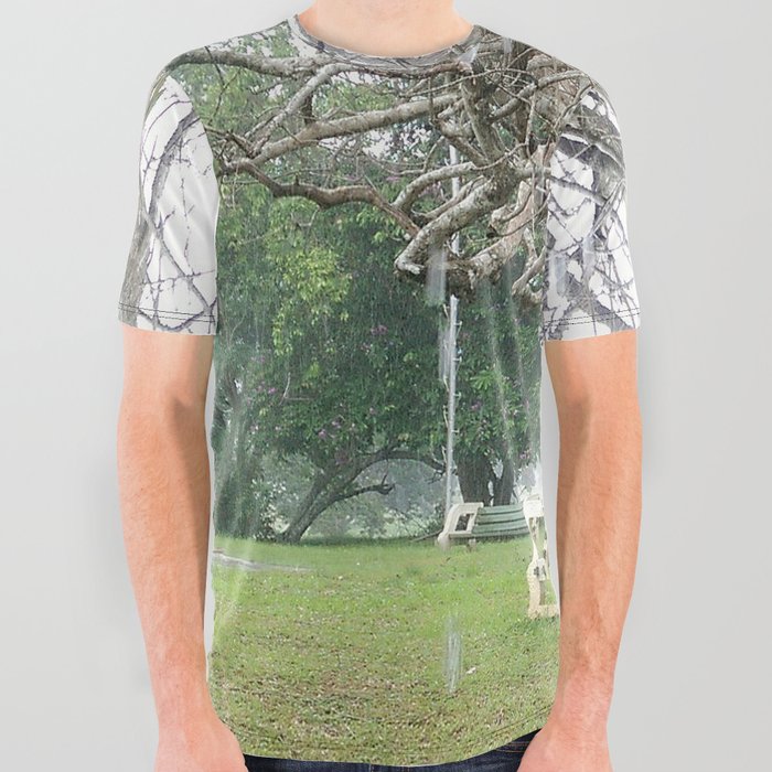 Alone in the Rain All Over Graphic Tee