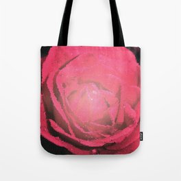 Mosaic Rose Red Tote Bag