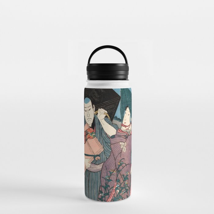 The Dancer Sankatsu (Utagawa Kuniyoshi) Water Bottle