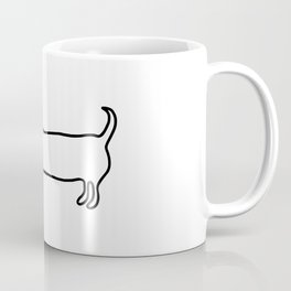 Simple dachshund black drawing Mug