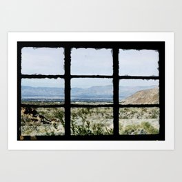 Window on Palm Springs Art Print