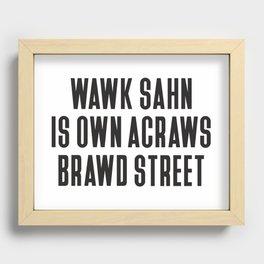 Wawk Sahn (Black) Recessed Framed Print