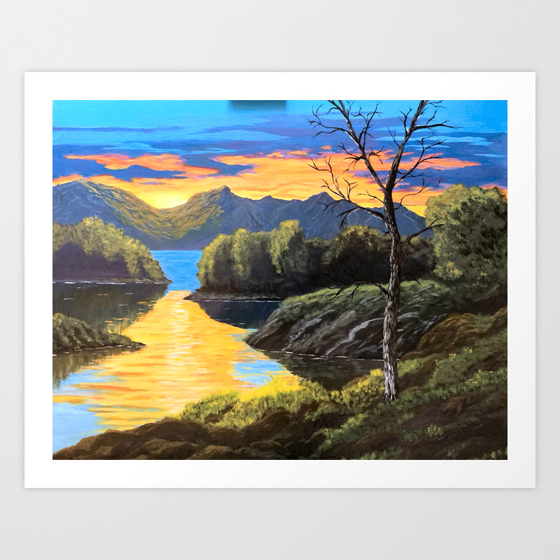 Psalm 46 10 Be Still And Know That I Am God Art Print By