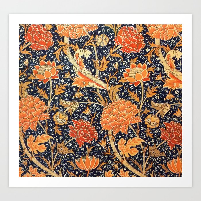 William Morris Cray Floral Art Nouveau Pattern Art Print