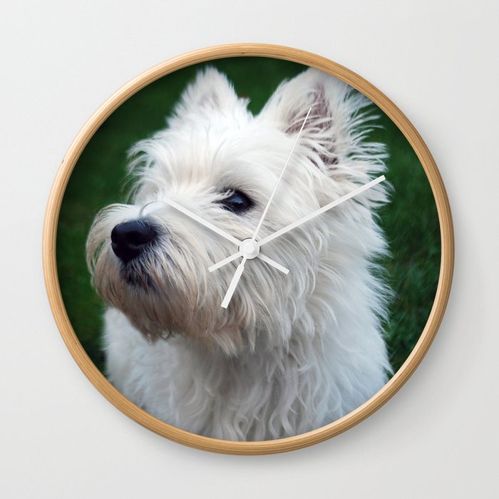 Westie puppy Wall Clock