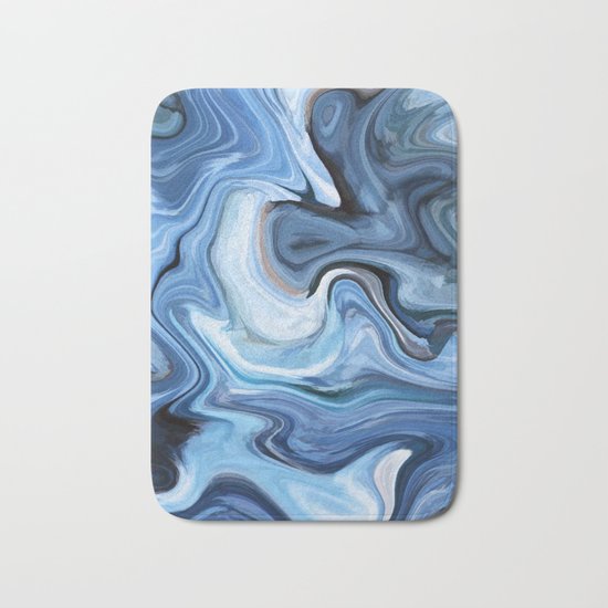 Marble texture print Bath Mat