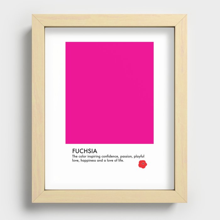 Fuchsia, darling Recessed Framed Print