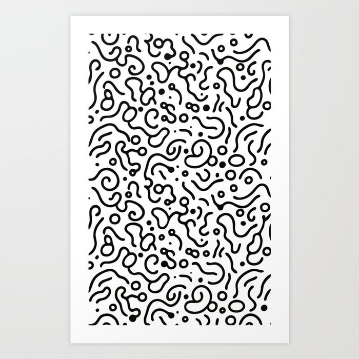Abstract Pattern of lines Art Print
