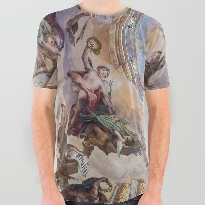 Dome fresco of Melk Abbey Church All Over Graphic Tee