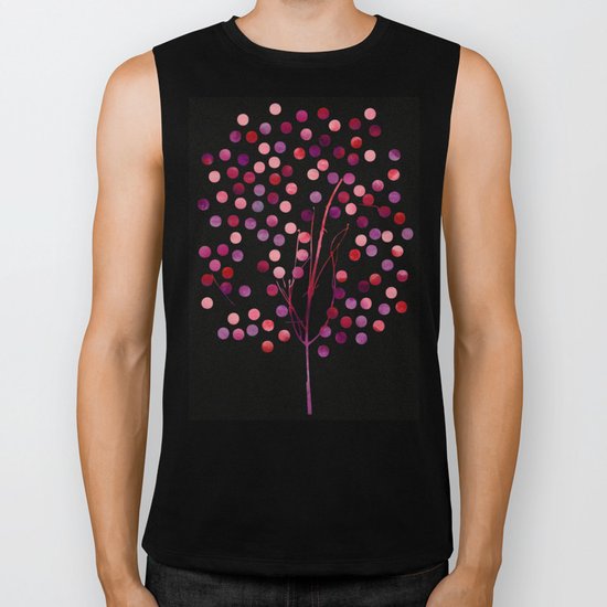 Tree of Life_Berry by Jacqueline & Garima Biker Tank