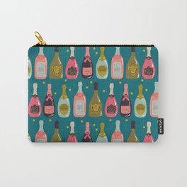 Champagne Cheers Blue Carry-All Pouch
