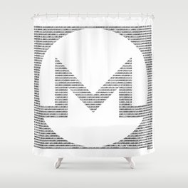 Binary Monero Shower Curtain